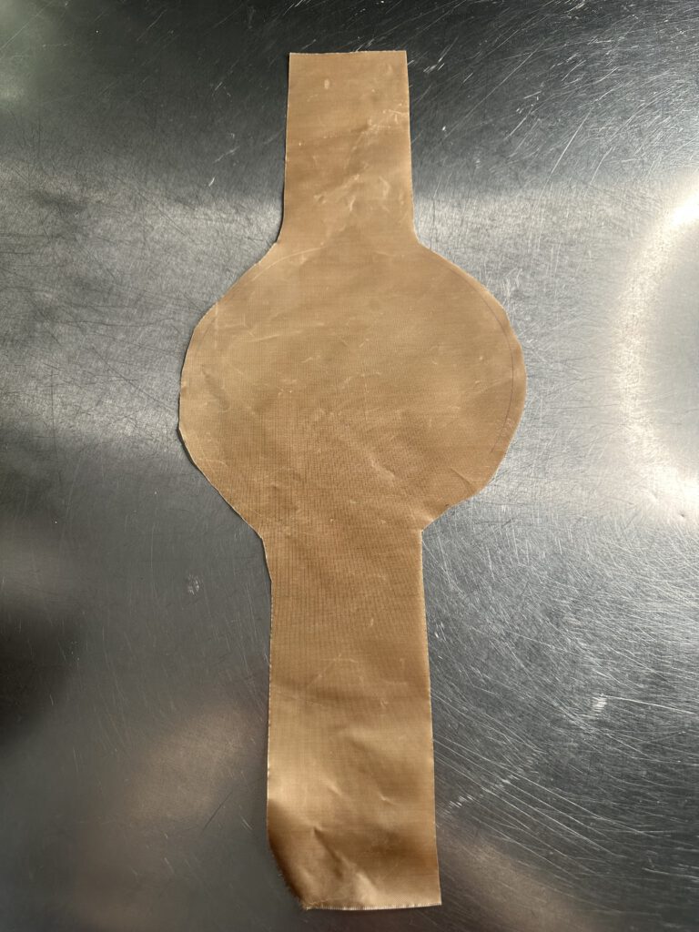 Backpapier zurechtgeschnitten